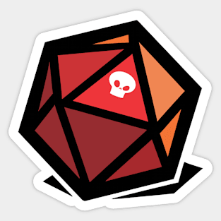 CF_Dice_Red Sticker